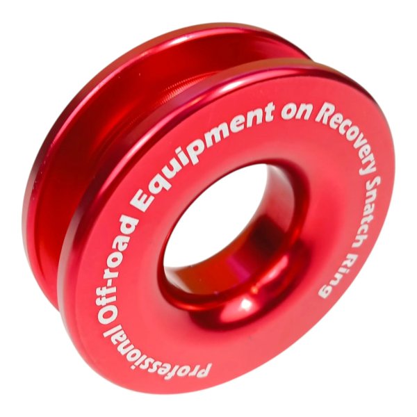 Polea de reenvío ligera para cable de plasma OFFROAD roja - POL-SINT-ROJA - Led4x4